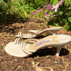 Vintage Jimmy Choo Kitten Heel Sandals